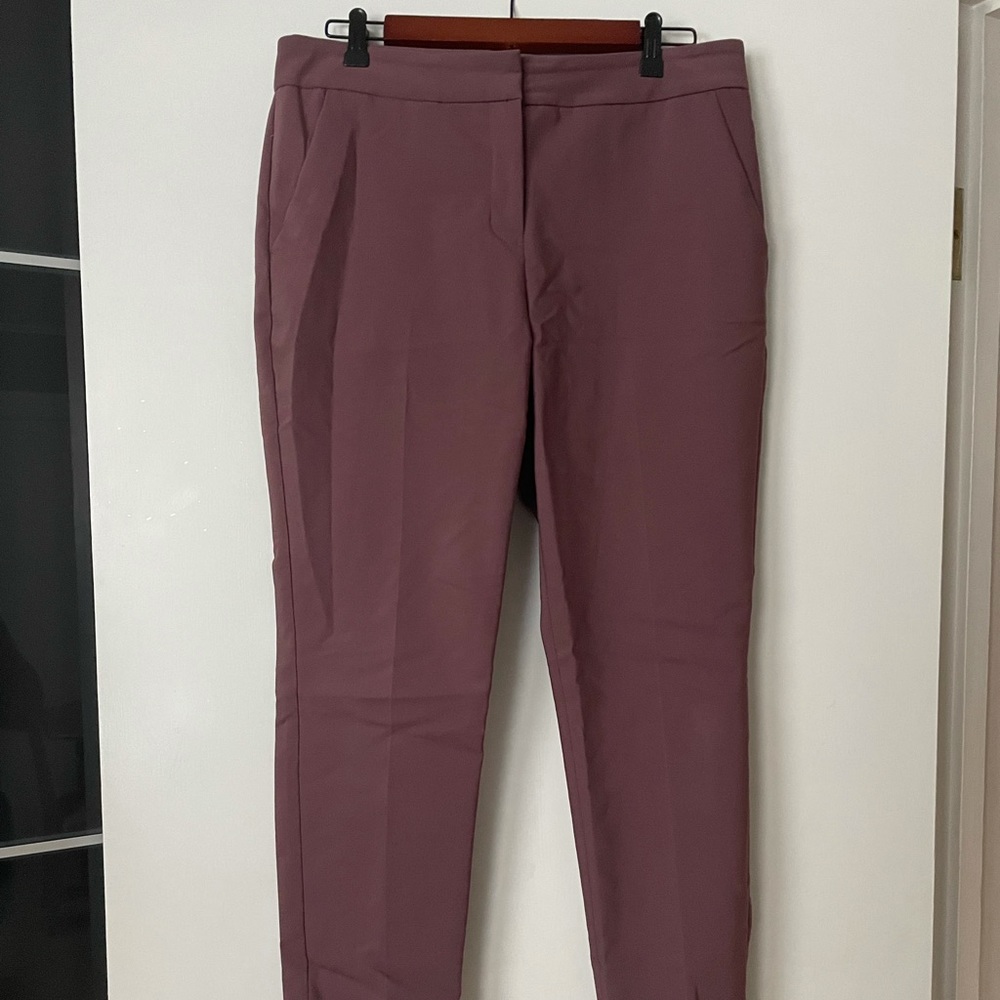 Express size 10 skinny dress pants maroon